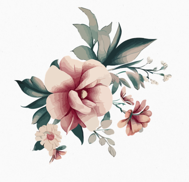 Flores acuarela